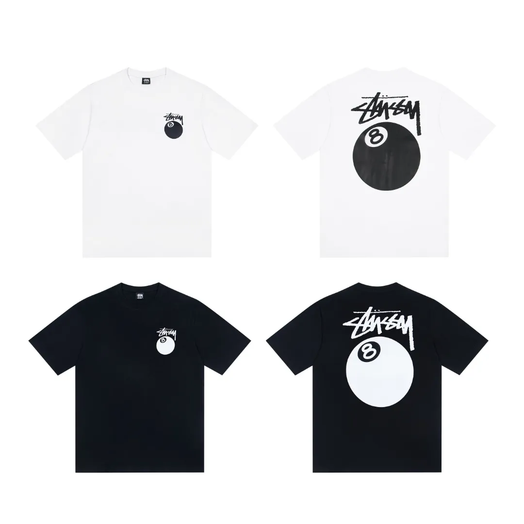 🔥 003# P55 （In Stock ） Stussy T Same Style ：Black White Size：S M L XL ： 260 ：